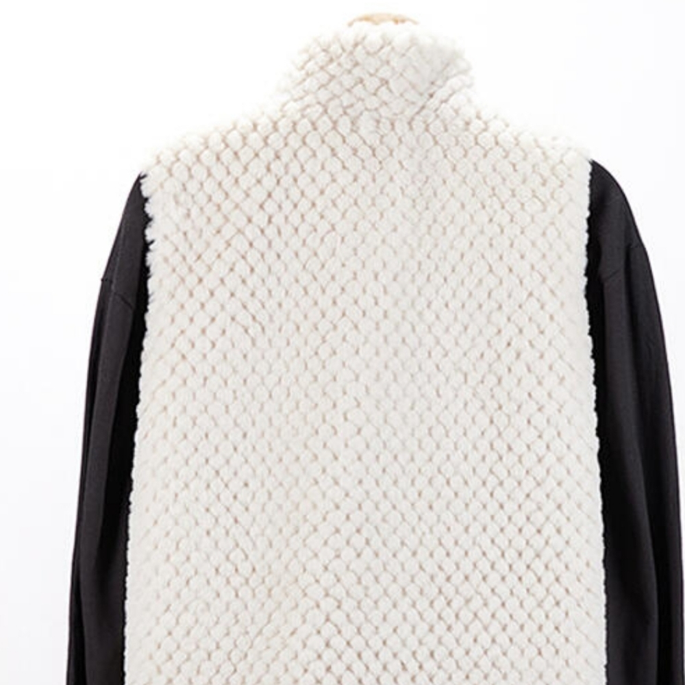 sherpa vest ivory warm cozy comfy beautiful colors stunning designs over sized